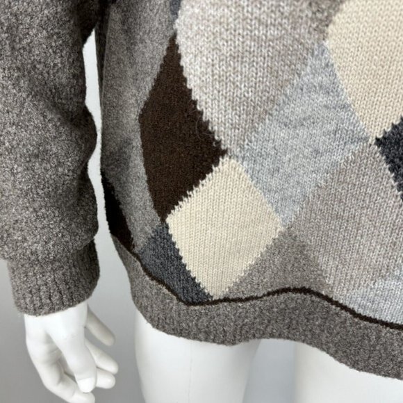 Collezione Dante Italy Alpaca Wool Sweater Mens XL NWT Long Sleeve Crew Neck - Picture 7 of 11